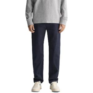 GANT Herr vanlig twill chinos klassiska byxor, marinblå, standard, marinblå, 42W x 32L GANT Herr vanlig twill chinos klassiska byxor, marinblå, standard, marinblå, 42W x 32L