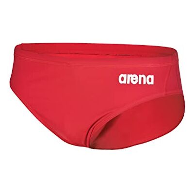 ARENA herr's Team Swim Briefs solid trosa, röd och vit, 48 herr, Röd. ARENA herr's Team Swim Briefs solid trosa, röd och vit, 48 herr, Röd.