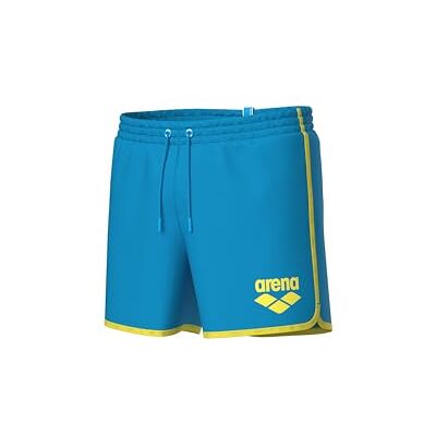 ARENA Herr Big Logo Borders Beach Short Turkos-gul stjärna ARENA Herr Big Logo Borders Beach Short Turkos-gul stjärna