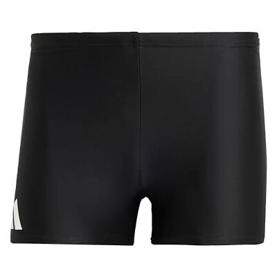 adidas Mezczyzni Solid Swim Boxers, Black/White, S adidas Mezczyzni Solid Swim Boxers, Black/White, S