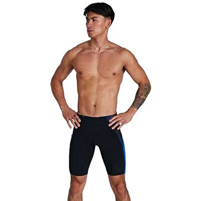 Speedo Herr ECO Endurance+ Splits Jamer, Svart/Blå Flame/USA Träkol, 26 Speedo Herr ECO Endurance+ Splits Jamer, Svart/Blå Flame/USA Träkol, 26