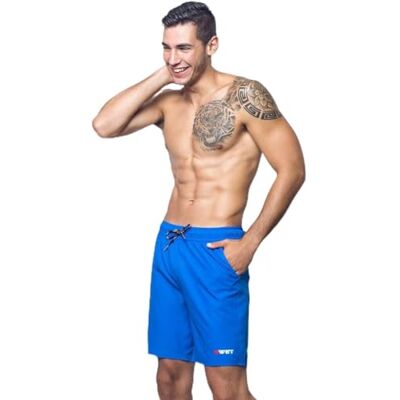 BWET Swimwear Umweltfreundliche Strandshorts Neptune schnell trocknend UV-Schutz Fronttasche Seitentaschen Blau Medium BWET Swimwear Umweltfreundliche Strandshorts Neptune schnell trocknend UV-Schutz Fronttasche Seitentaschen Blau Medium