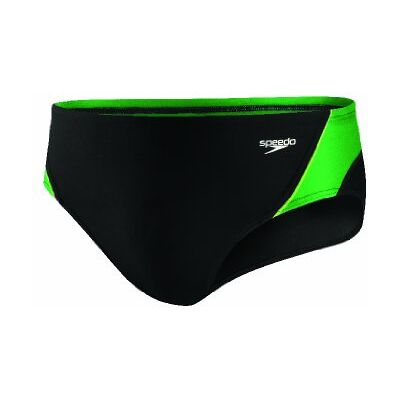 Speedo herr Launch Splice Brief Endurance+ baddräkt Schwarz/Grün 22 EU Speedo herr Launch Splice Brief Endurance+ baddräkt Schwarz/Grün 22 EU