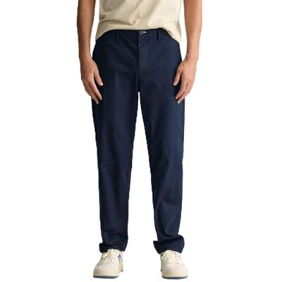 GANT Herr vanlig Tp Chinos klassiska byxor, marinblå, 29W / 32L GANT Herr vanlig Tp Chinos klassiska byxor, marinblå, 29W / 32L