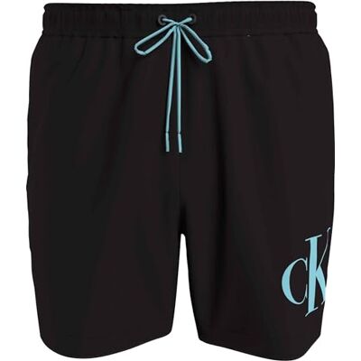 ck jeans Badshorts med medium dragsko för män, svart, S ck jeans Badshorts med medium dragsko för män, svart, S