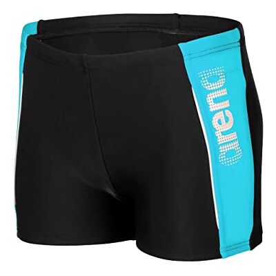 ARENA Pojkar B Thrice Jr Short R Badbyxor, Svart-turkos-vit, 116 cm ARENA Pojkar B Thrice Jr Short R Badbyxor, Svart-turkos-vit, 116 cm