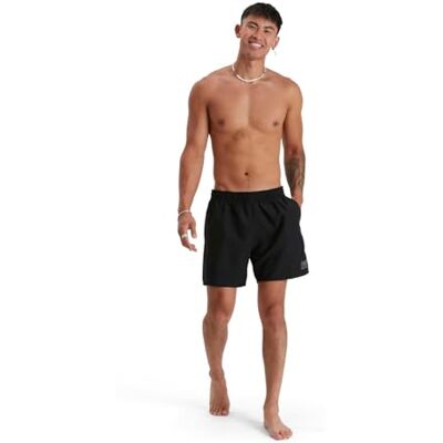 Speedo herr 40,6 cm Watershort badbyxor snabbtorkande bekväm passform klassisk stil dragsko midja Speedo herr 40,6 cm Watershort badbyxor snabbtorkande bekväm passform klassisk stil dragsko midja