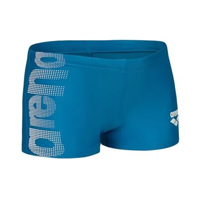 ARENA pojkars logotyp badshorts, Blå Kina-vit, 62 cm ARENA pojkars logotyp badshorts, Blå Kina-vit, 62 cm