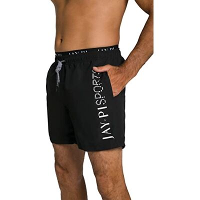 JP 1880 Jay-PI, strandkläder, elastiskt midjeband badbyxor, svart, 7XL JP 1880 Jay-PI, strandkläder, elastiskt midjeband badbyxor, svart, 7XL