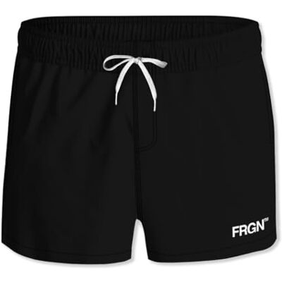 FREEGUN Strandbaddräkt för män, badshorts, snabbtorkande, bekväma med fickor, Svart/vit, XL FREEGUN Strandbaddräkt för män, badshorts, snabbtorkande, bekväma med fickor, Svart/vit, XL