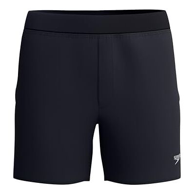 Speedo 4way Flex Solid Volley 40,6 cm vattenshorts, antracit, S Speedo 4way Flex Solid Volley 40,6 cm vattenshorts, antracit, S