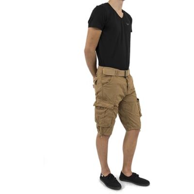 Schott NYC Badshorts för män, Beige (beige beige), 34W x 30L (Tillverkarens storlek: 33) Schott NYC Badshorts för män, Beige (beige beige), 34W x 30L (Tillverkarens storlek: 33)