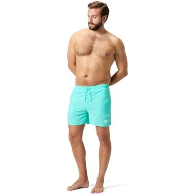 Speedo herr 40,6 cm Watershort badbyxor snabbtorkande bekväm passform klassisk stil dragsko midja Speedo herr 40,6 cm Watershort badbyxor snabbtorkande bekväm passform klassisk stil dragsko midja