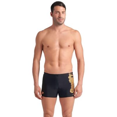 ARENA Herr Bright Glare Swim Short, Svart-papego, 46 ARENA Herr Bright Glare Swim Short, Svart-papego, 46
