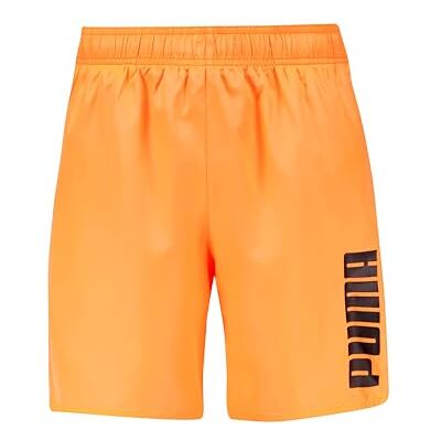 PUMA herr Badbyxor Swim Men's Mid Shorts, Ljusorange, M PUMA herr Badbyxor Swim Men's Mid Shorts, Ljusorange, M