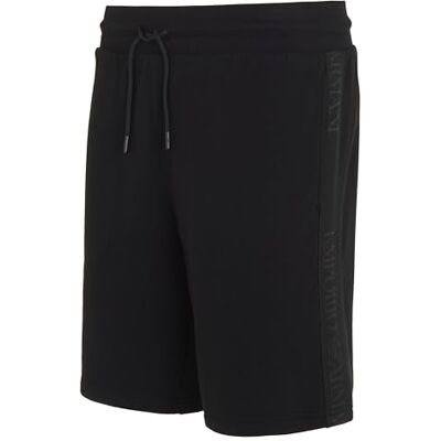 Giorgio Armani Basic Terry Bermuda korta byxor, Svart, M Giorgio Armani Basic Terry Bermuda korta byxor, Svart, M