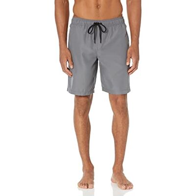 Amazon Essentials Herr Badshorts med Nätinnerbyxa, 23cm Benlängd med Fickor och Dragsko, Träkol, L Amazon Essentials Herr Badshorts med Nätinnerbyxa, 23cm Benlängd med Fickor och Dragsko, Träkol, L