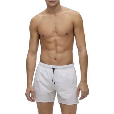 Boss Ikoniska 10239741 01 badshorts för män, Mörkröd 609, S Boss Ikoniska 10239741 01 badshorts för män, Mörkröd 609, S