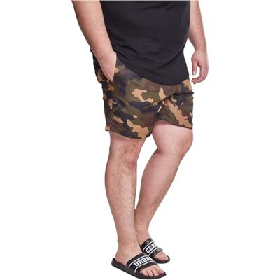 Urban Classics Camo simshorts för män, simskjorta, Flerfärgad (Woodcamo 00841), S Urban Classics Camo simshorts för män, simskjorta, Flerfärgad (Woodcamo 00841), S