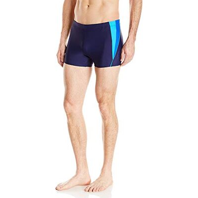 Speedo PowerFLEX Eco Shore fyrkantig baddräkt för män Marinblå/blå M Speedo PowerFLEX Eco Shore fyrkantig baddräkt för män Marinblå/blå M