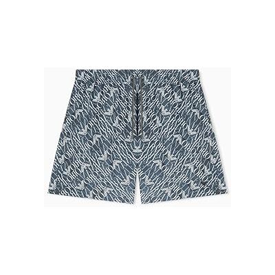 Giorgio Armani MACROLOGO boxershorts för män grön S Giorgio Armani MACROLOGO boxershorts för män grön S