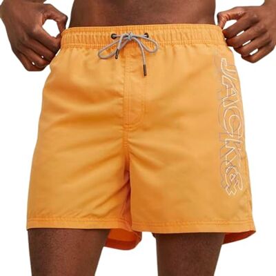 JACK & JONES JPSTFIJI JJSWIM dubbel logotyp SN LY, aprikos, S JACK & JONES JPSTFIJI JJSWIM dubbel logotyp SN LY, aprikos, S