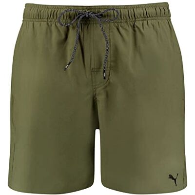 PUMA herr Boardshorts Simshorts med mellanlängd, Mossgrön, XXL PUMA herr Boardshorts Simshorts med mellanlängd, Mossgrön, XXL
