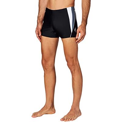Speedo PowerFLEX Eco Shore fyrkantig baddräkt för män Svart Svart/Svart XL Speedo PowerFLEX Eco Shore fyrkantig baddräkt för män Svart Svart/Svart XL