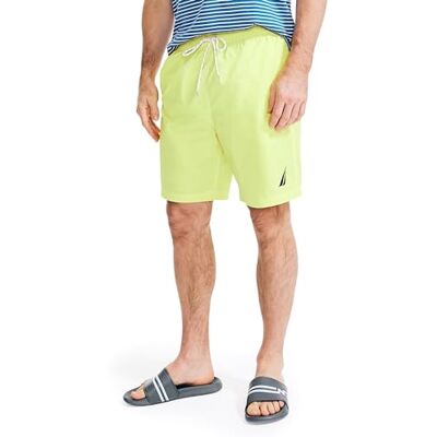 Nautica Men's Standard Solid Quick Dry Classic Logo Swim-Trunk, Blazing Yellow 1 Nautica Men's Standard Solid Quick Dry Classic Logo Swim-Trunk, Blazing Yellow 1