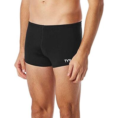 TYR Durafast Elite solid fyrkantig benbaddräkt för män TYR Durafast Elite solid fyrkantig benbaddräkt för män