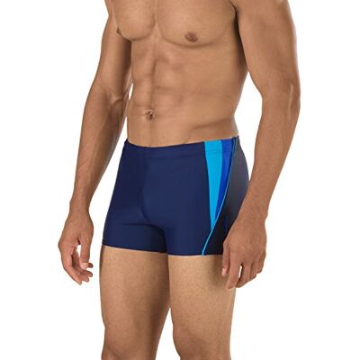Speedo PowerFLEX Eco Shore fyrkantig baddräkt för män Marinblå/blå L Speedo PowerFLEX Eco Shore fyrkantig baddräkt för män Marinblå/blå L