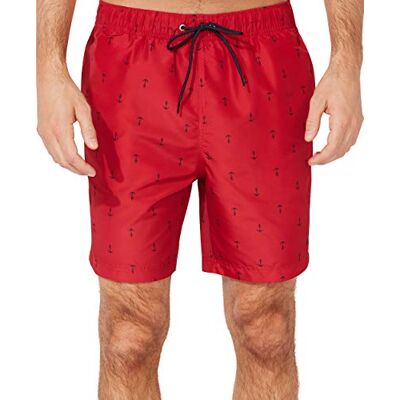 Nautica unisex vuxen Men's Quick Dry All Over Classic Anchor Print Swim Trunk Badbyxor Nautica unisex vuxen Men's Quick Dry All Over Classic Anchor Print Swim Trunk Badbyxor
