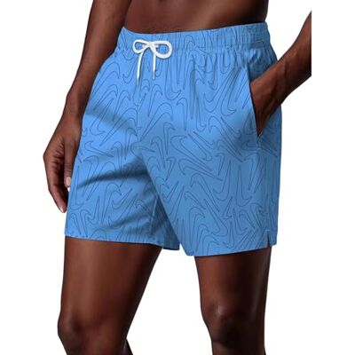 NIKE unisex vuxen Swim Breaker Tossed Swoos 5" Volley Short University Blue badbyxor NIKE unisex vuxen Swim Breaker Tossed Swoos 5" Volley Short University Blue badbyxor