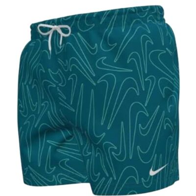 NIKE unisex vuxen Swim Breaker Tossed Swoos 5" Volley Short Green Abyss badbyxor NIKE unisex vuxen Swim Breaker Tossed Swoos 5" Volley Short Green Abyss badbyxor