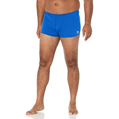 Speedo Herrbaddräkt med kvadratiskt ben Endurance+ solida badbyxor, blå, 30 Speedo Herrbaddräkt med kvadratiskt ben Endurance+ solida badbyxor, blå, 30