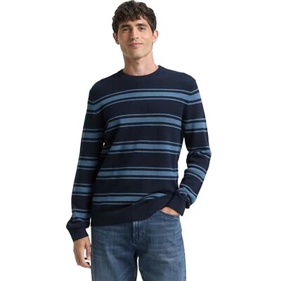 TOM TAILOR herrtröja, 39982 – Marin äkta Teal Stripe, XL TOM TAILOR herrtröja, 39982 – Marin äkta Teal Stripe, XL
