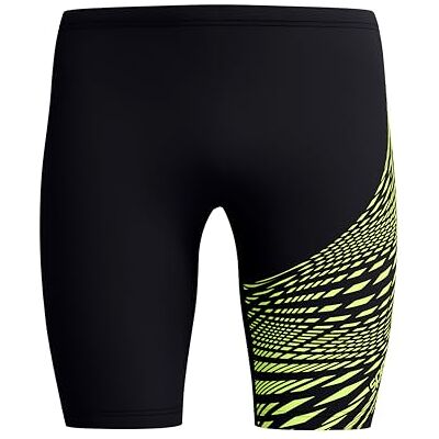 Speedo Medley Logo Jammer för män Simträning Tekniskt tyg Atletisk design badkläder (paket med 1) Speedo Medley Logo Jammer för män Simträning Tekniskt tyg Atletisk design badkläder (paket med 1)