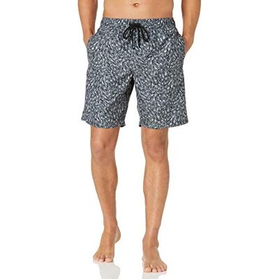 Amazon Essentials Herr Badshorts med Nätinnerbyxa, 23cm Benlängd med Fickor och Dragsko, Grå färg, S Amazon Essentials Herr Badshorts med Nätinnerbyxa, 23cm Benlängd med Fickor och Dragsko, Grå färg, S