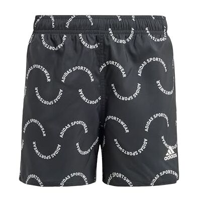adidas Costume Boxer IR5691 NERO/BIANCO 7-8 anni adidas Costume Boxer IR5691 NERO/BIANCO 7-8 anni