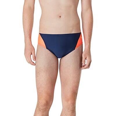Speedo Herr baddräkt trosa Eco Prolt Solid vuxna badbyxor, Splice Team marinblå/röd, 30 Speedo Herr baddräkt trosa Eco Prolt Solid vuxna badbyxor, Splice Team marinblå/röd, 30