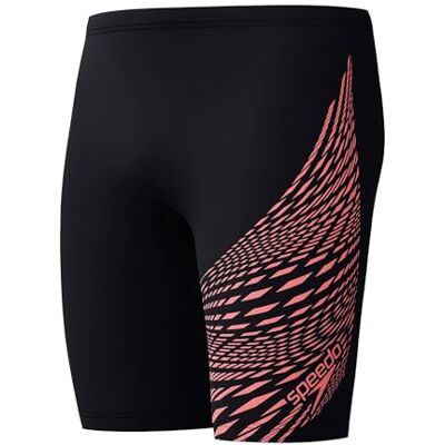 Speedo Medley Logo Jammer för män Simträning Tekniskt tyg Atletisk design badkläder (paket med 1) Speedo Medley Logo Jammer för män Simträning Tekniskt tyg Atletisk design badkläder (paket med 1)