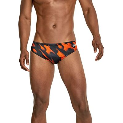 Speedo Men's Swimsuit Brief PowerFlex Eco Coded Riff Team Colors Speedo Men's Swimsuit Brief PowerFlex Eco Coded Riff Team Colors