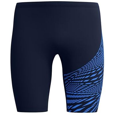 Speedo Medley Logo Jammer för män Simträning Tekniskt tyg Atletisk design badkläder (paket med 1) Speedo Medley Logo Jammer för män Simträning Tekniskt tyg Atletisk design badkläder (paket med 1)