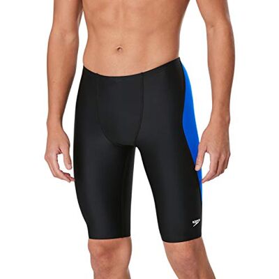 Speedo Baddräkt för män Jammer Powerflex Eco Revolve Splice Team färger, Svart/blå, 22 Speedo Baddräkt för män Jammer Powerflex Eco Revolve Splice Team färger, Svart/blå, 22
