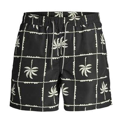 JACK&JONES JUNIOR JPSTFIJI JJSWIM OCEANDAY SS24 LY JNR, svart, 128 cm JACK&JONES JUNIOR JPSTFIJI JJSWIM OCEANDAY SS24 LY JNR, svart, 128 cm