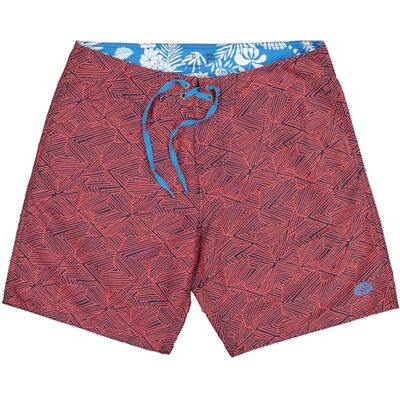 Panareha strandshorts för män tillverkade av återvunnen polyester plaka marin, röd (36), Peacoat, hibiskus, 46 Panareha strandshorts för män tillverkade av återvunnen polyester plaka marin, röd (36), Peacoat, hibiskus, 46