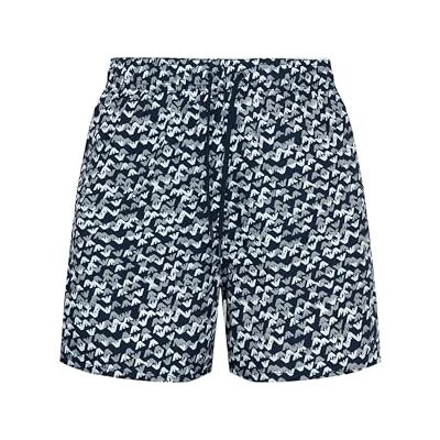 Giorgio Armani Badshorts för män, örn arm stål blå, XXL Giorgio Armani Badshorts för män, örn arm stål blå, XXL