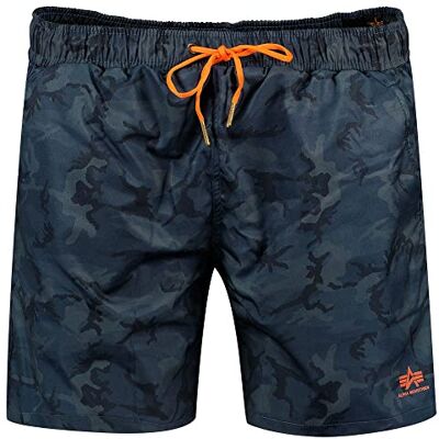 Alpha Industries Basic Swim Short-badshorts för herrar Navy Camo Alpha Industries Basic Swim Short-badshorts för herrar Navy Camo