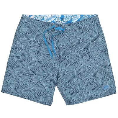 Panareha strandshorts för män tillverkade av återvunnen polyester plaka marinblå, ljusblå (30), 104x98/264x248, 30 Panareha strandshorts för män tillverkade av återvunnen polyester plaka marinblå, ljusblå (30), 104x98/264x248, 30