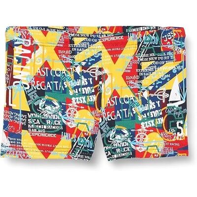 Haute Pression XB23 C01 T10A badshorts för pojkar, Material: Polyester, 10-14 ans Haute Pression XB23 C01 T10A badshorts för pojkar, Material: Polyester, 10-14 ans